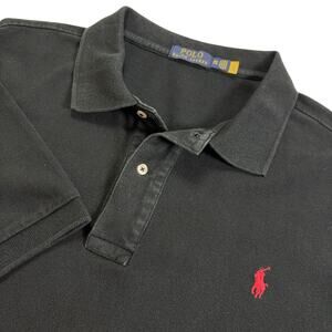 Polo Ralph Lauren Shirt Men's Size 2XB Black Short Sleeve Pony Cotton Classic